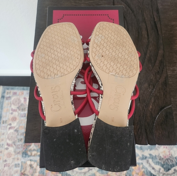 Red Slide Sandals - Picture 4 of 7